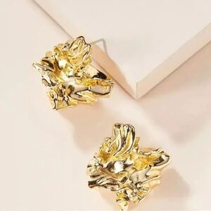Amber Sceats x Revolve 24k Gold Plated Reese Post Earrings